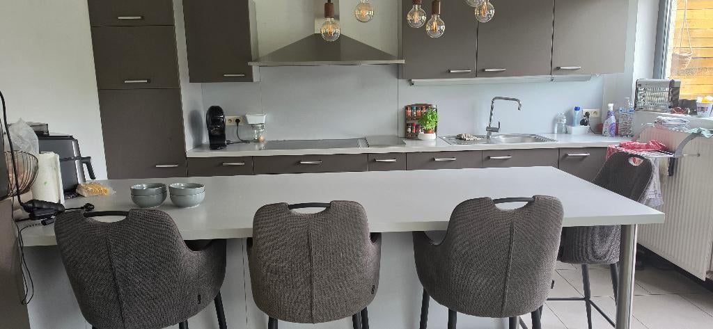 Keuken, Ophalen, Gebruikt, Bruin, Dubbelwandige keuken