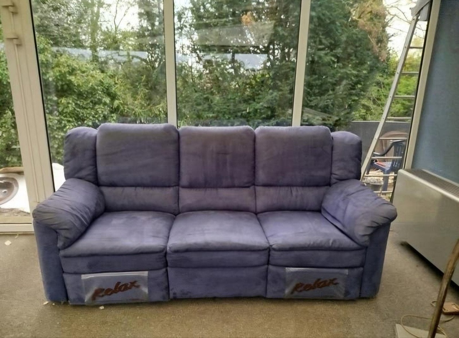 Gratis zetel salon Relax 3+1 relaxzetel sofa, Huis en Inrichting, Ophalen