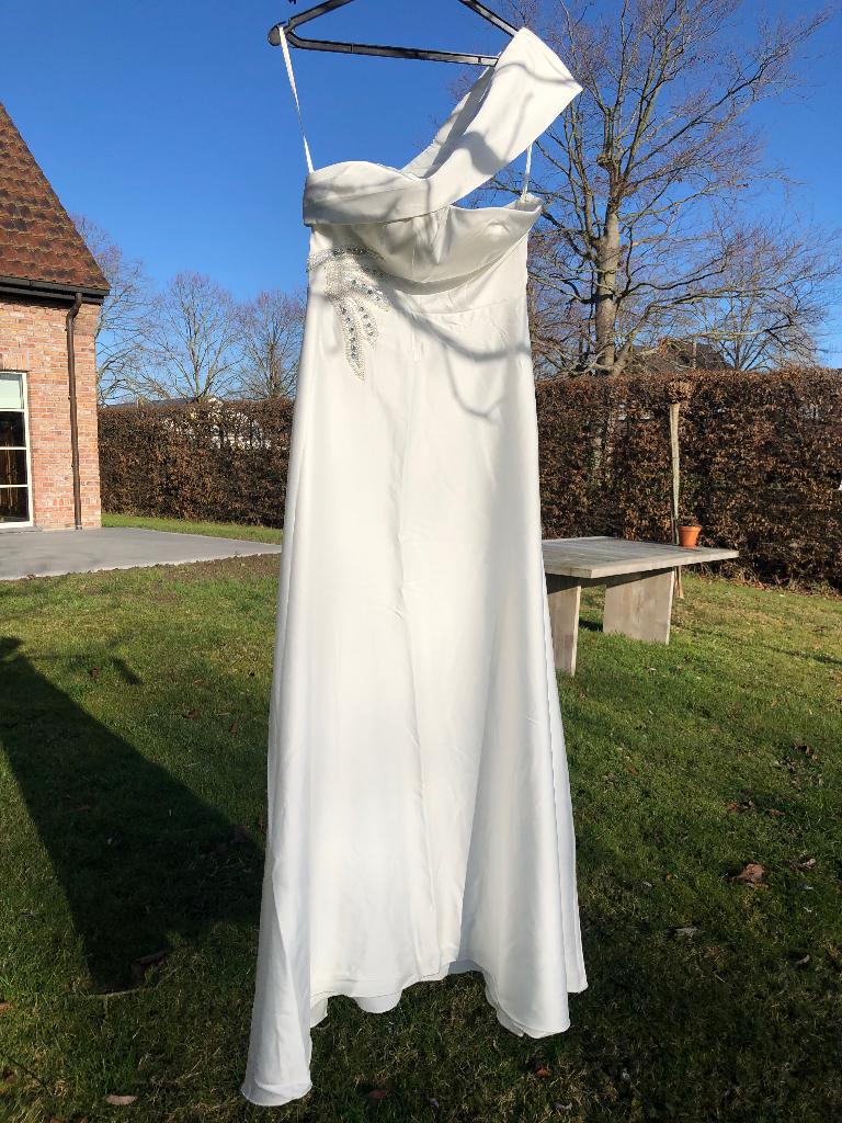 Bruidskleed Shein, Trouwjurk, Wit, Ophalen of Verzenden, Zo goed als nieuw