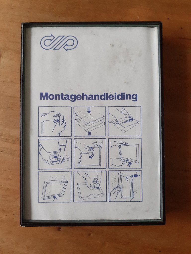 Fotolijst 9 x 13 cm, zwart kunststof, Ophalen of Verzenden, Gebruikt