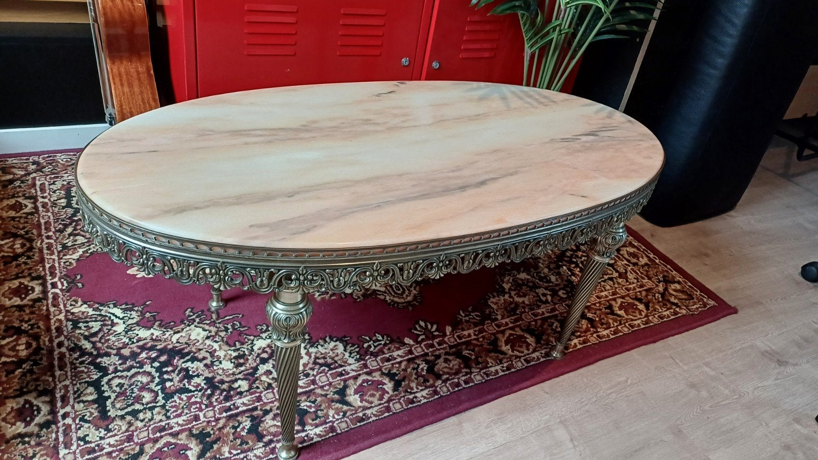 antiek marmer tafeltje, Ophalen, Overige materialen, Gebruikt, 100 tot 150 cm