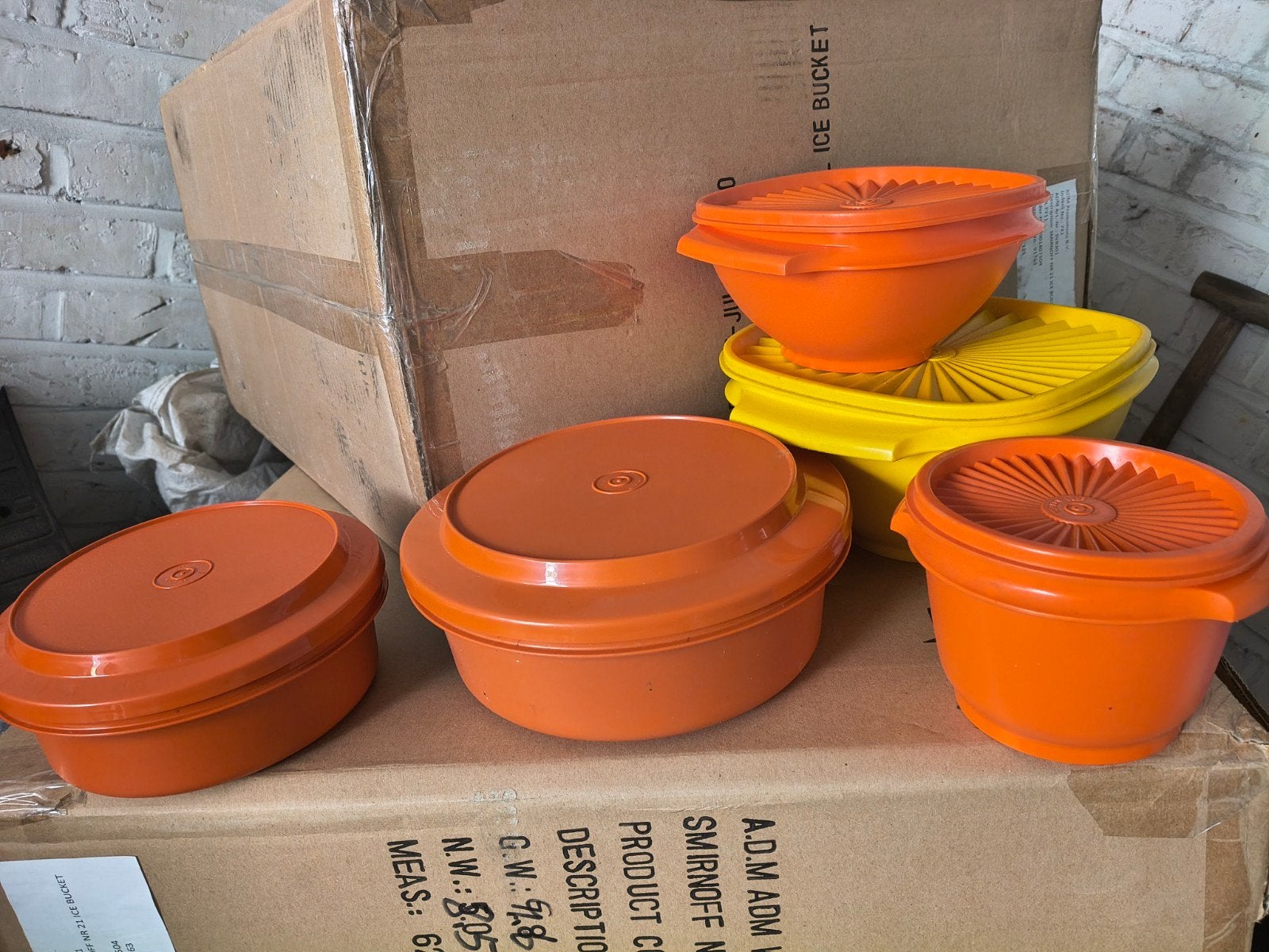 5 boîtes Tupperware vintage, Enlèvement ou Envoi