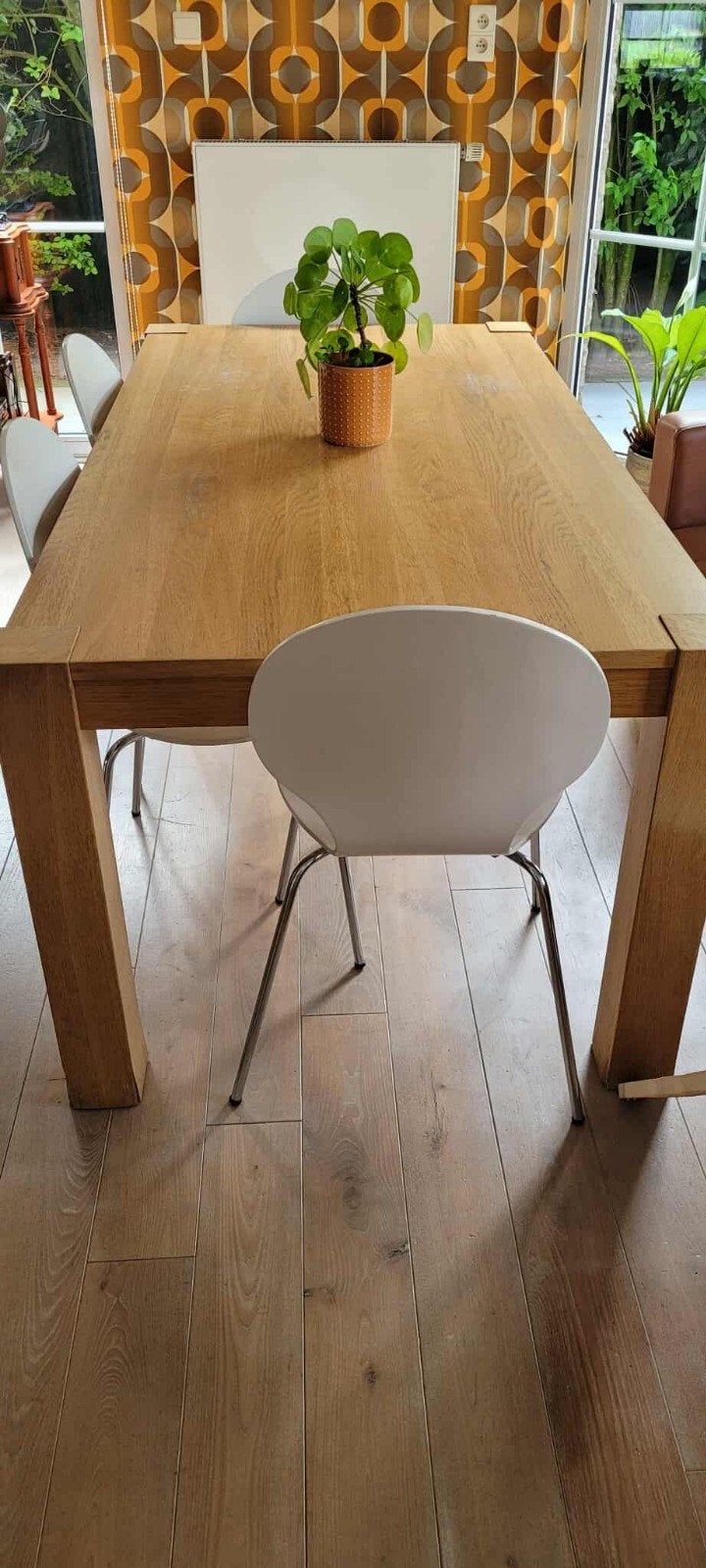 Eet tafel met 4 Stoelen! Gebruiksklaar, Ophalen of Verzenden