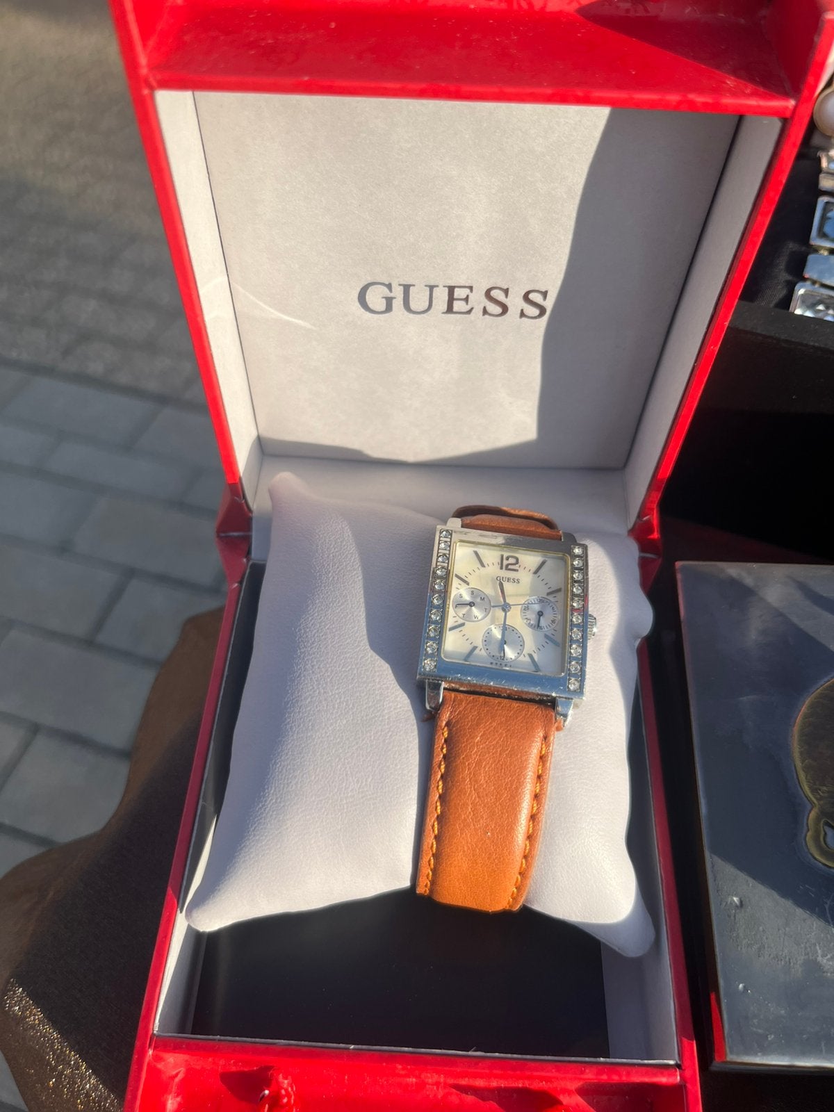 Guess horloge nieuw, Handtassen en Accessoires, Leer, Guess, Polshorloge, Nieuw