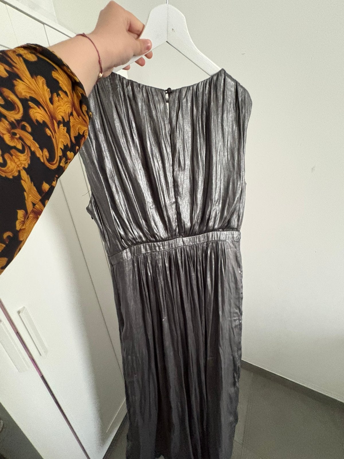 Grijze kleedje zonder mouwen, Kleding | Dames, Gelegenheidskleding, Ophalen, Overige typen, Maat 42/44 (L), Zo goed als nieuw