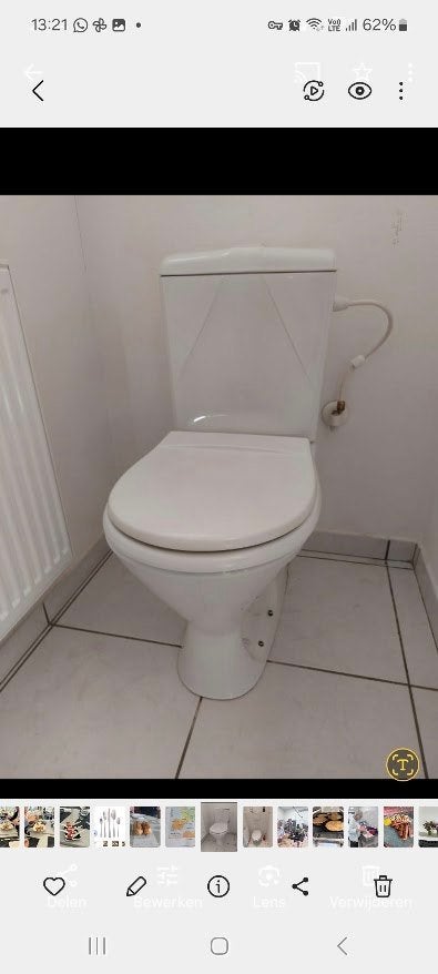 TOILET  GUSTAVE wit, Ophalen, Gebruikt, Steen, Toilet