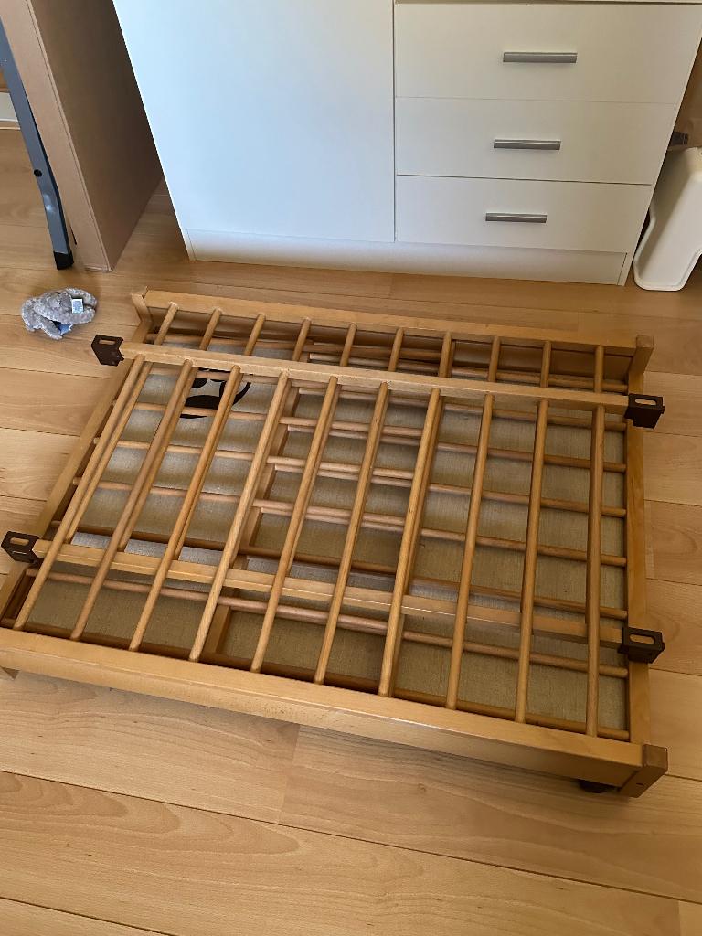 Baby box en bed, Kinderen en Baby's, Ophalen, Gebruikt, Wieltjes