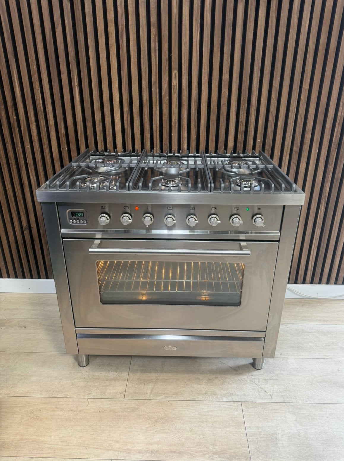 Luxe Rvs Boretti Fornuis incl. Afzuigkap (Gratis bezorgen), Ophalen of Verzenden, Boretti, Oven