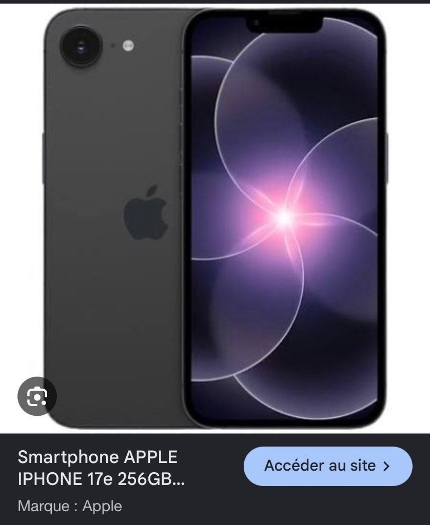 iPhone 17e neuf, Télécoms, IPhone 17e, Enlèvement, Noir, Neuf
