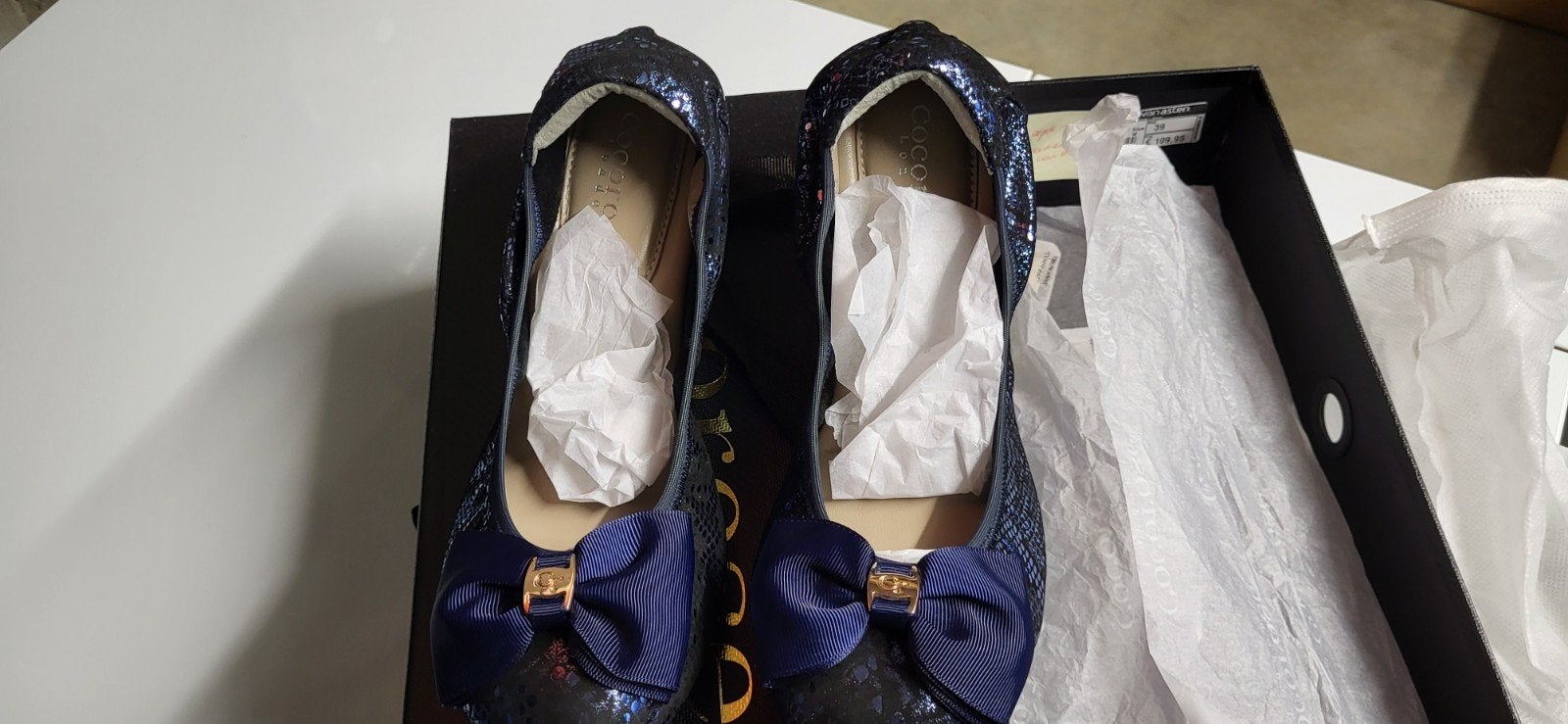 nieuwe flexibel ballerina  leer, Blauw, Nieuw, Cocorose, Ballerina's