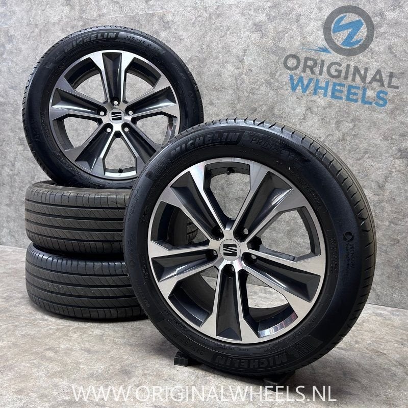 17 inch originele velgen + zomerbanden Seat Ateca, Auto-onderdelen, -, -, Banden en Velgen, 17 inch