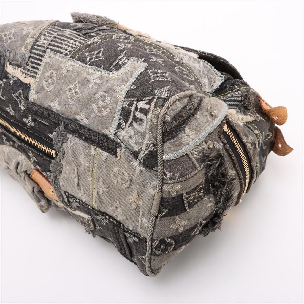 Louis Vuitton Speedy patchworktas, Handtassen en Accessoires, Tassen | Damestassen, Verzenden, Gebruikt, Blauw, Handtas