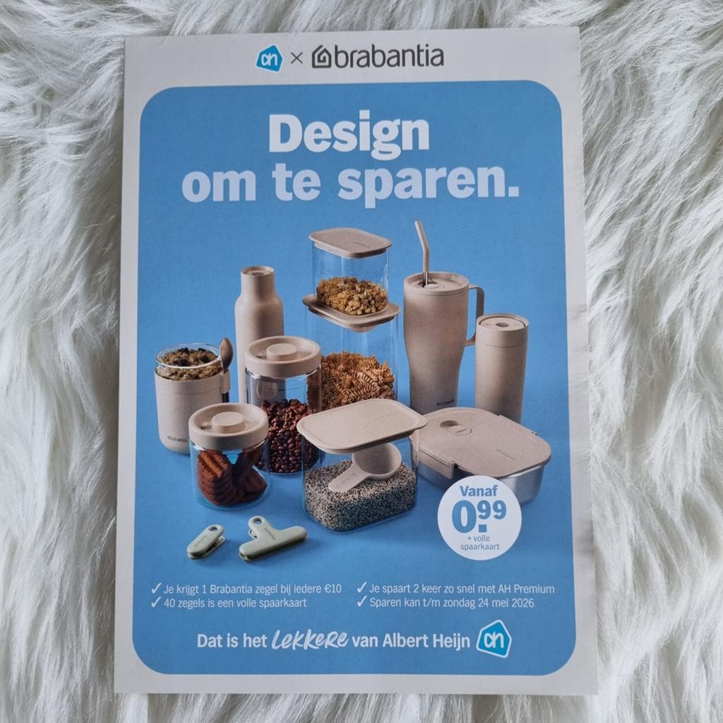 Cartes d'épargne complètes numériques Brabantia - promotion, Enlèvement