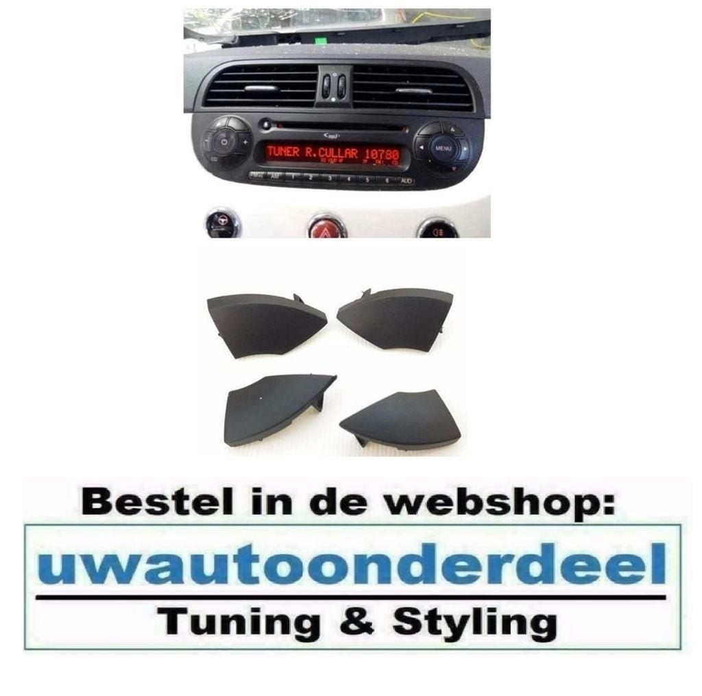 Cd Speler Radio Knopjes Knopje Afdekkap Afdek Kapje Fiat 500, Verzenden