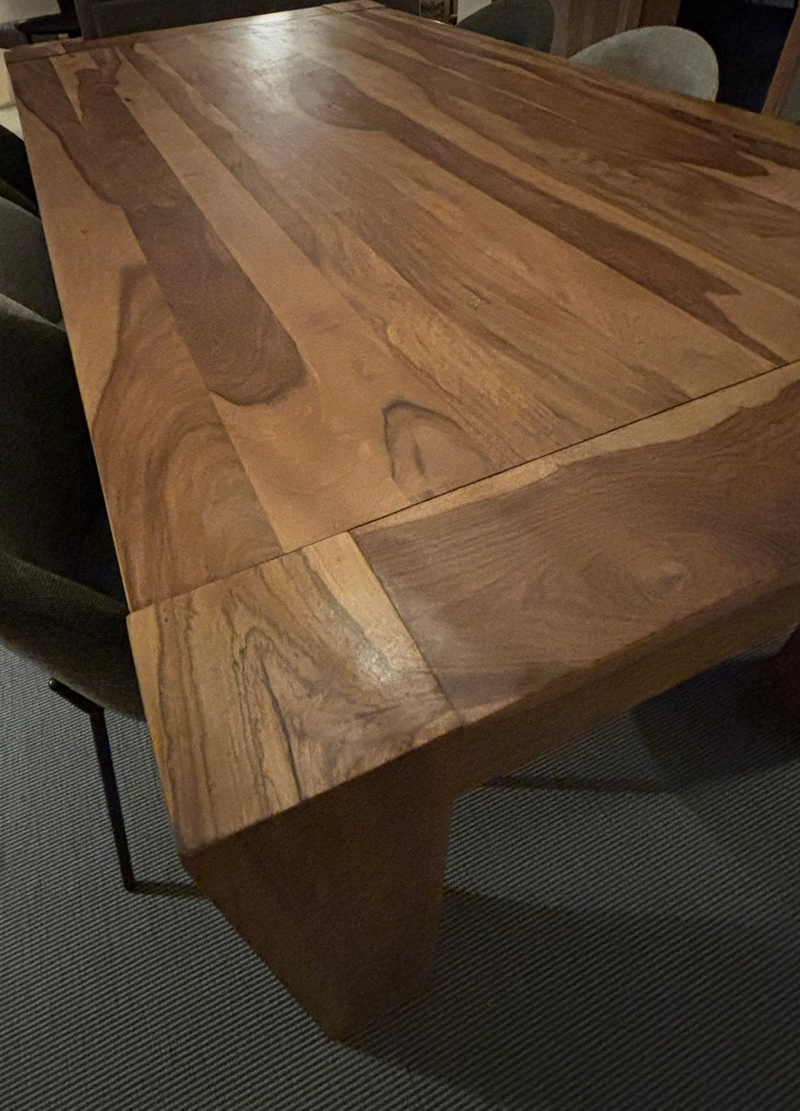 Eettafel 200x100 - sheesham solid - naturel, Huis en Inrichting, Tafels | Eettafels, Ophalen, Zo goed als nieuw, Vijf personen of meer