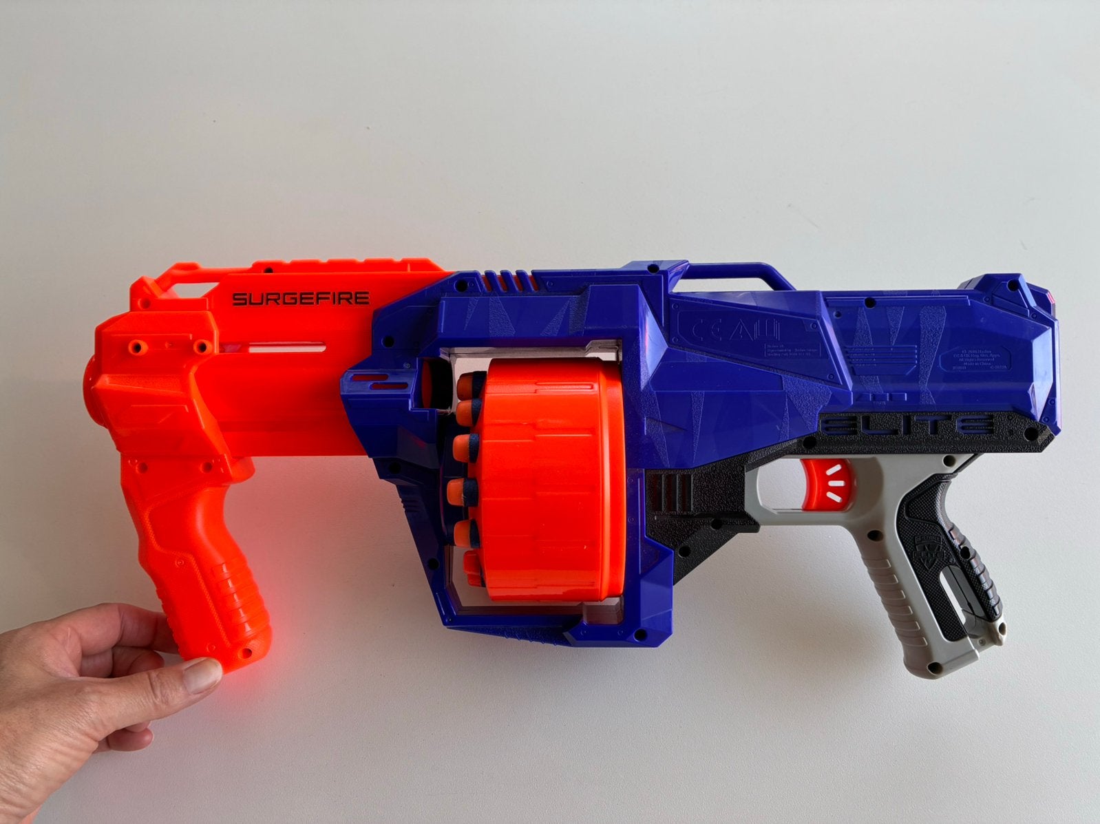 Nerf Elite Surgefire, Ophalen, Gebruikt