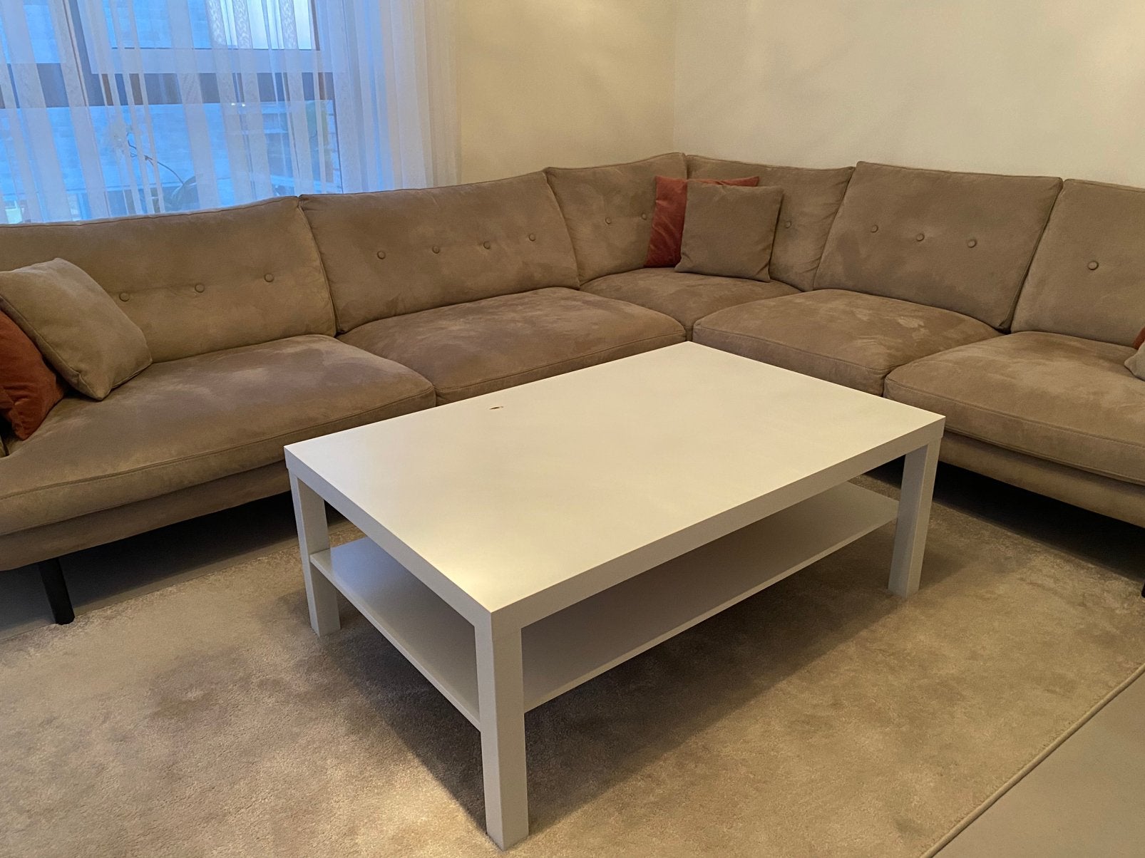 Ikea LACK salontafel wit, Huis en Inrichting, Tafels | Salontafels, Ophalen, Gebruikt, 100 tot 150 cm, Vierkant