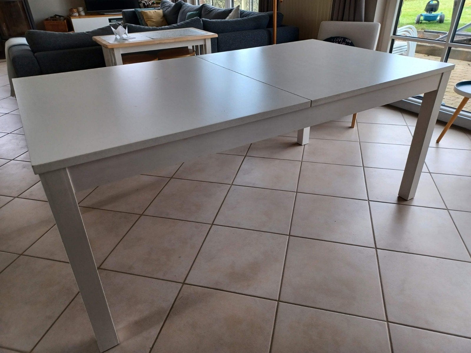 Table IKEA BJURSTA 175x95cm extensible 6/12 personnes, Enlèvement, Utilisé, Rectangulaire, 200 cm ou plus