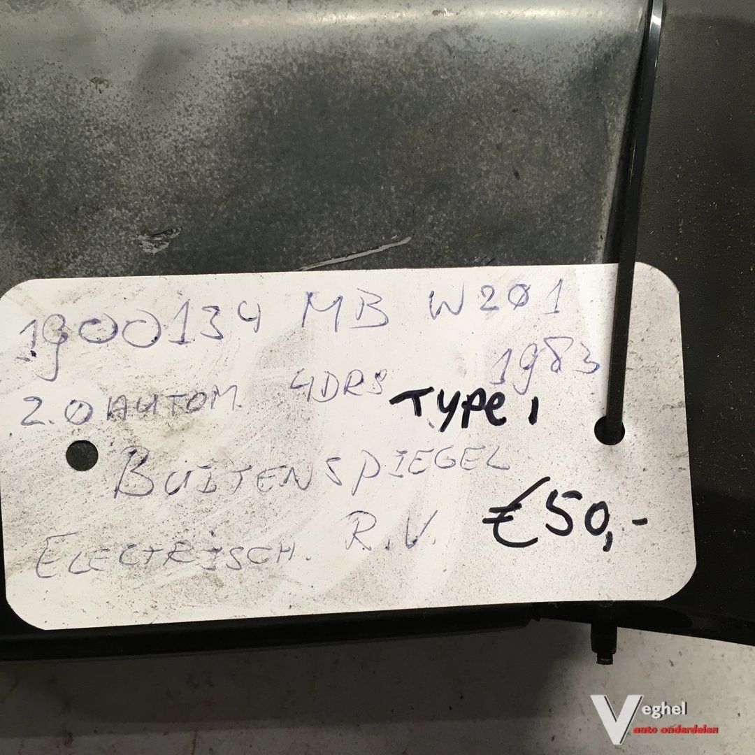 Mercedes W201 1983 1 type Buitenspiegel elektr Rechtsvoor, Gebruikt, -, -, Ophalen of Verzenden