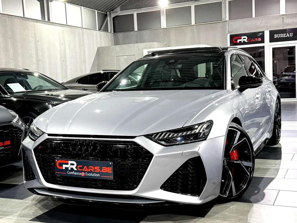 Audi RS6 Avant 4.0 V8 TFSI Quattro 1e Main Etat Neuf, Cuir, Argent ou Gris, 3996 cm³, Euro 6