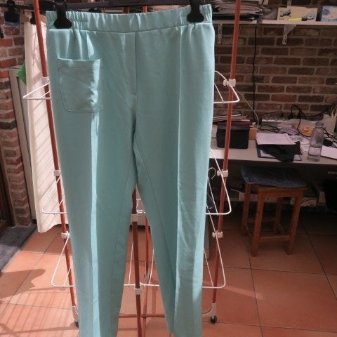 Broek mintgroen elast. band Nathalie Vleeschouwer mt L, Kleding | Dames, Maat 42/44 (L), Nieuw, Ophalen of Verzenden, NATHALIE VLEESCHOUWER