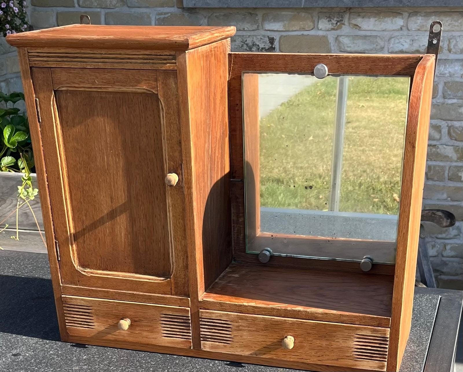 antieken houten kastje, Ophalen