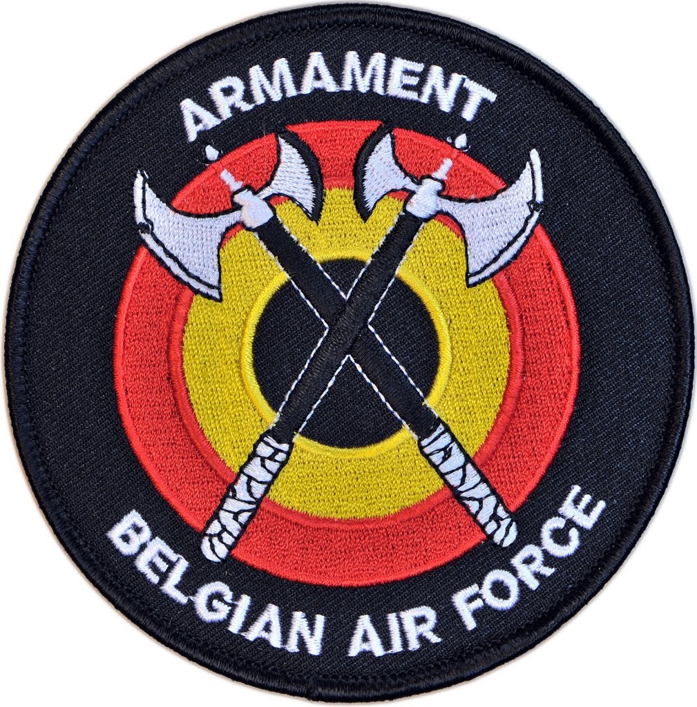 Armament - Belgian Air Force - Patch (swirl), Envoi, Armée de l'air, Emblème ou Badge