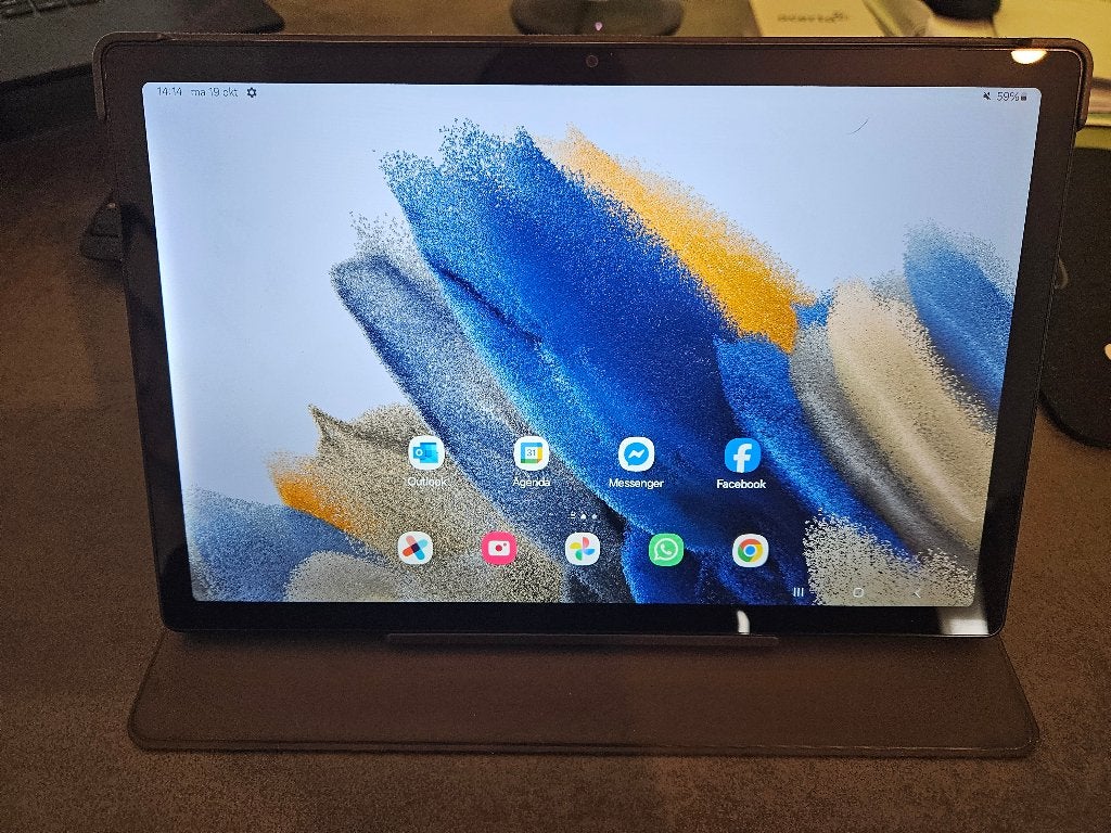 Samsung Tab A8 64Gb in nieuwstaat met origineel cover, Enlèvement ou Envoi, GPS, 10 pouces, Comme neuf