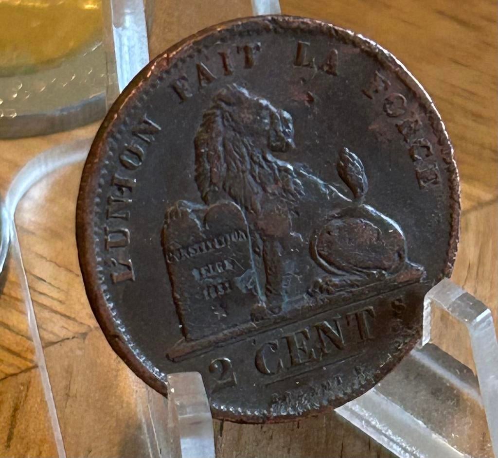 2 cents 1870 Leopold 2, Enlèvement ou Envoi