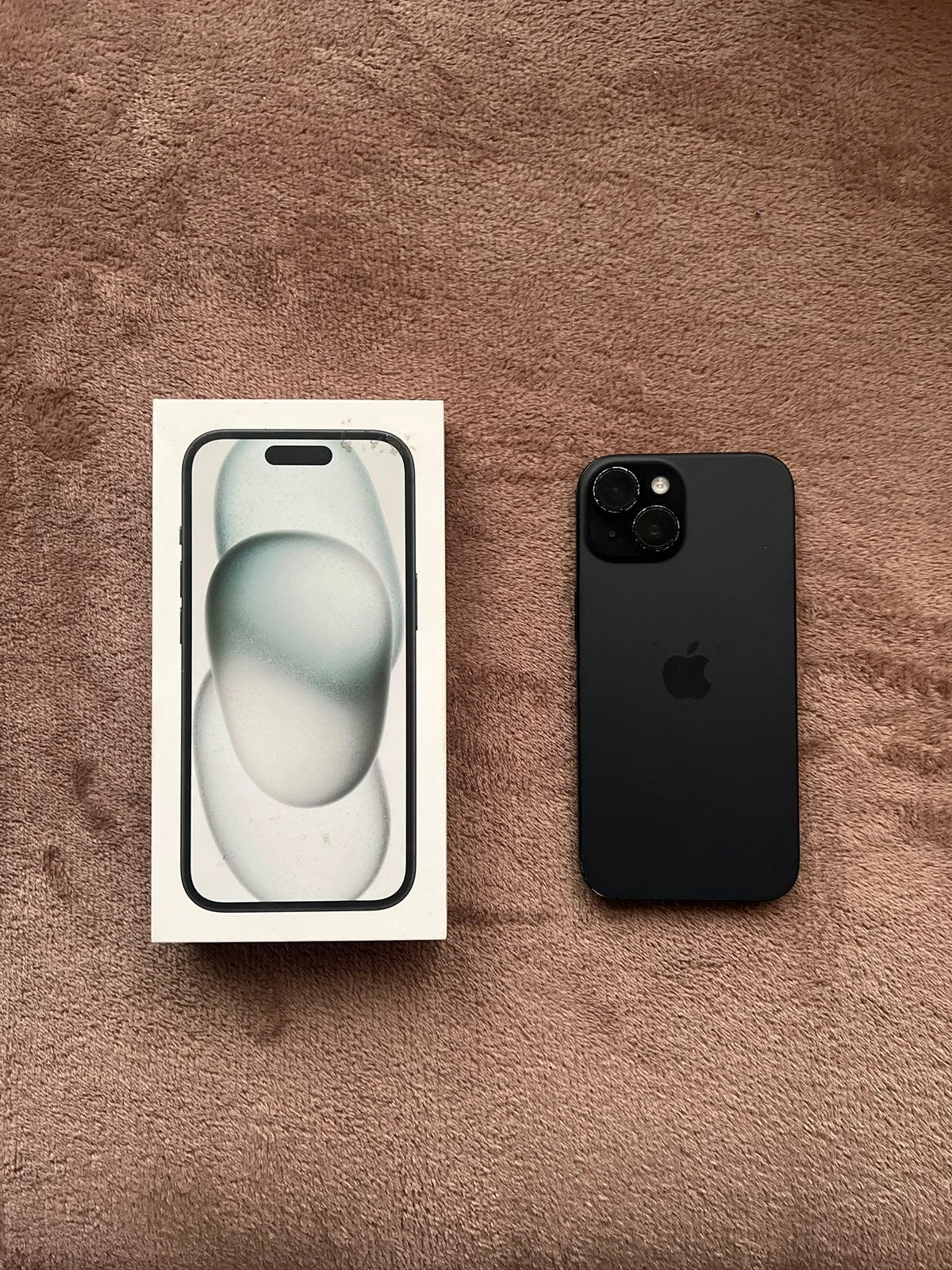 iPhone 15 Inclusief doos (Enkel MagSafe laden), 80 %, IPhone 15, Zwart, Ophalen of Verzenden