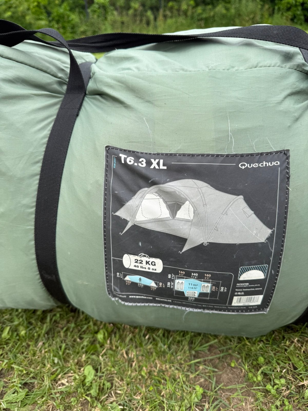 Tent quechua xl 6 personen, Ophalen, Zo goed als nieuw