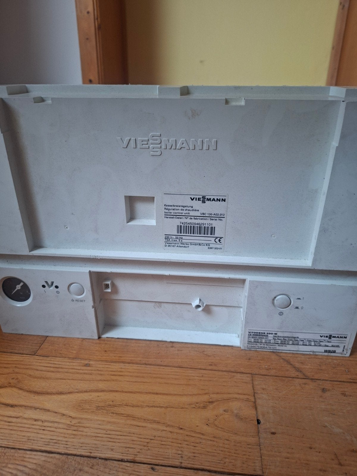 platine  chaudière  visseman, Enlèvement