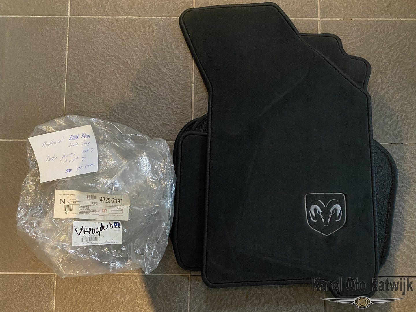 Mattenset slate gray Dodge Journey vanaf 2008, -, -, Nieuw, Ophalen of Verzenden