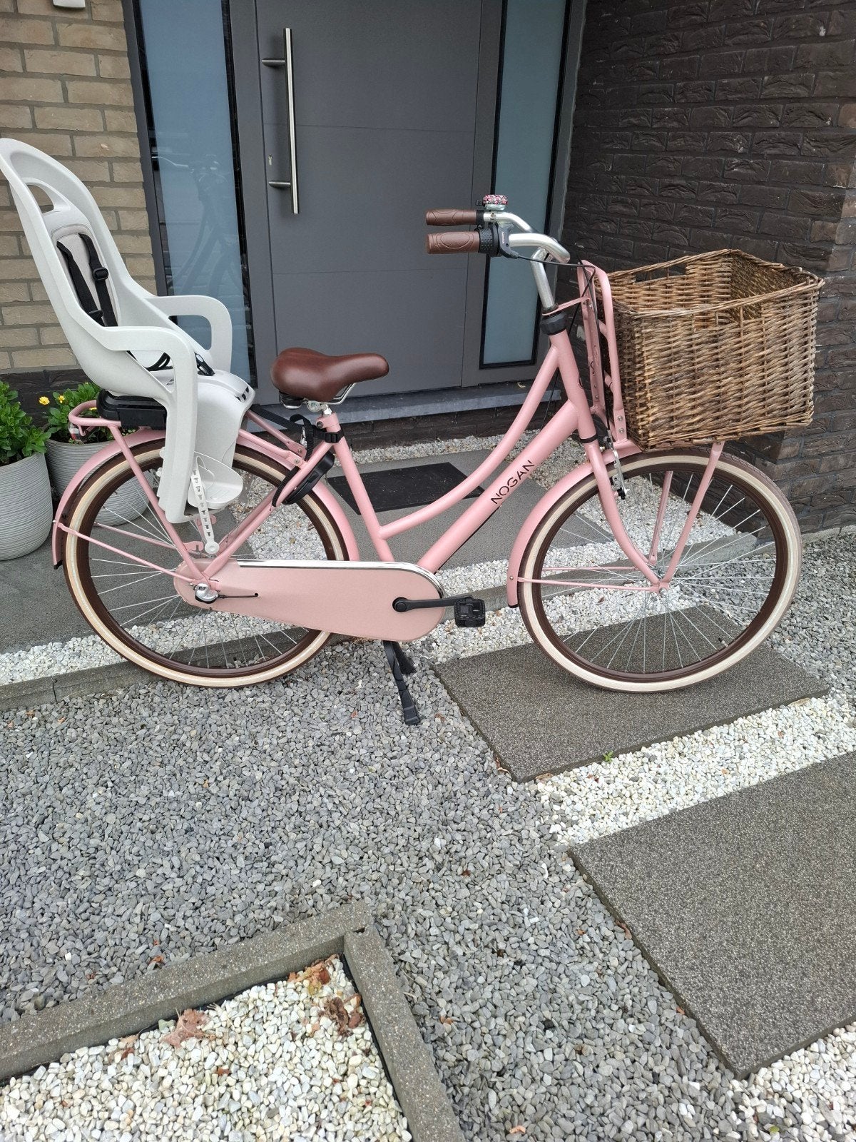 Damesfiets 28inch Nogan met Fietsmand shimano 3 versnelling, Fietsen en Brommers, Ophalen, Terugtraprem, Versnellingen