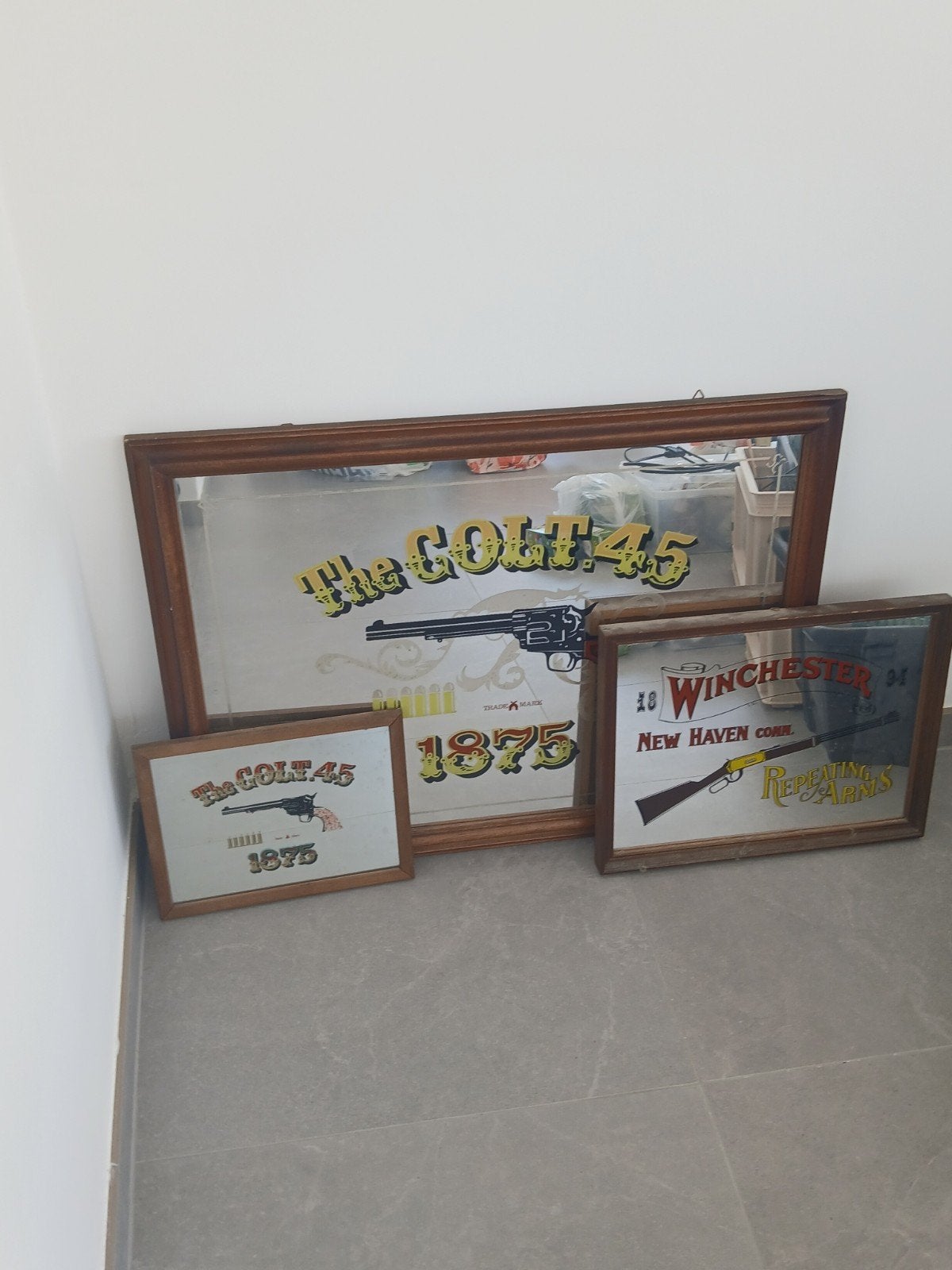 Vintage Geweer spiegels, Ophalen