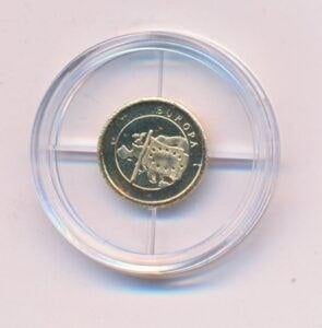 Europa gouden penning halve gram, Ophalen of Verzenden, Goud