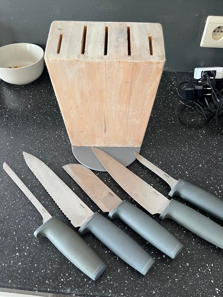Ikea messen en blok, Ophalen, Gebruikt