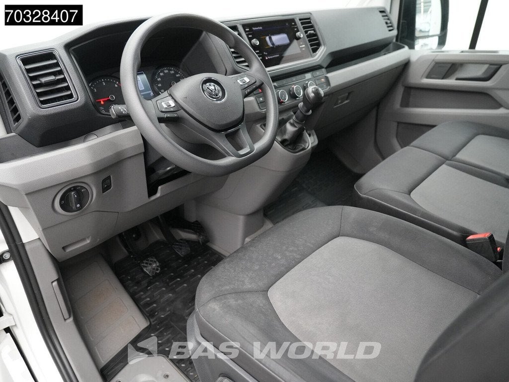 Volkswagen Crafter 140pk L3H3 Navi Airco Cruise Parkeersenso, Auto's, Bestelwagens en Lichte vracht, Stof, Gebruikt, Euro 6, Volkswagen