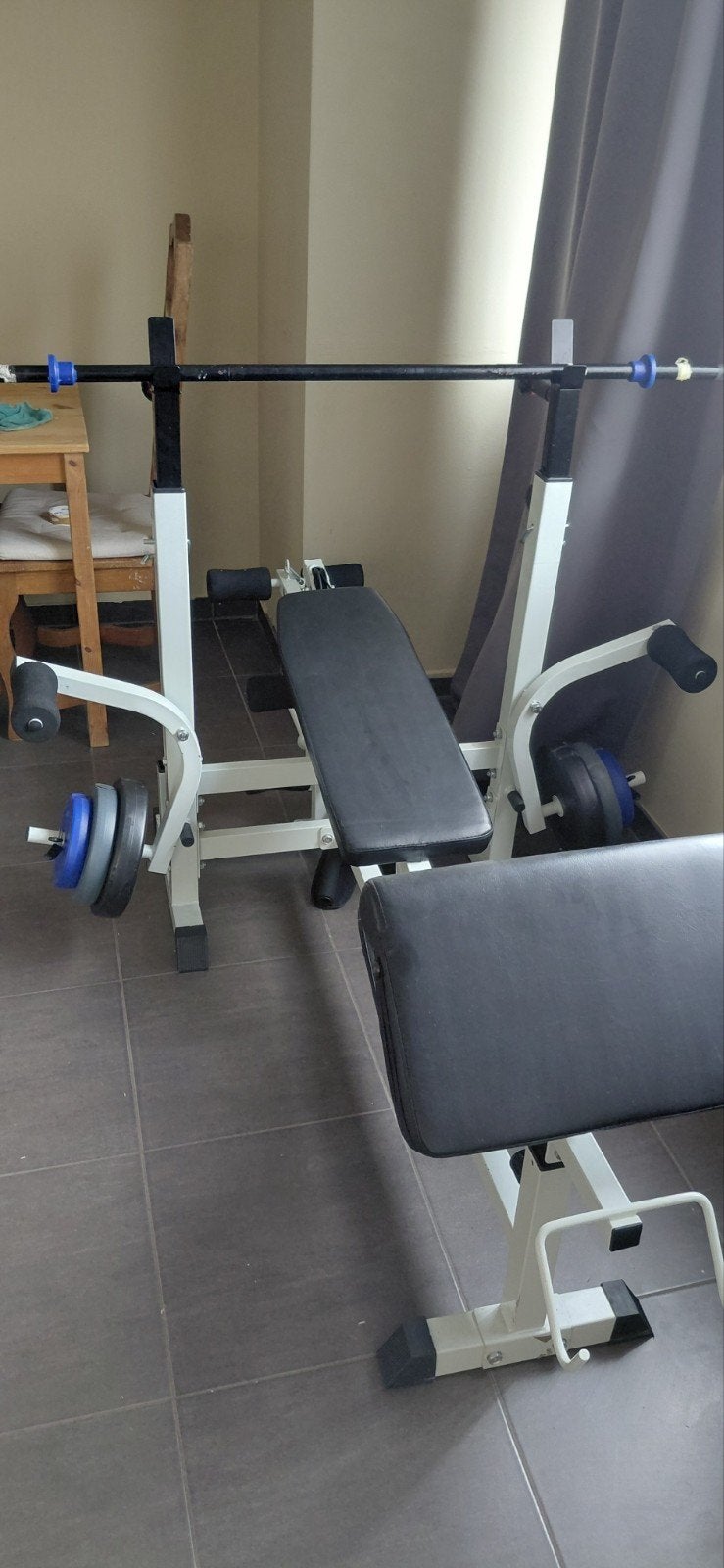fitness voor armen rug.borsten, Enlèvement, Neuf, Bras, Banc d'exercice