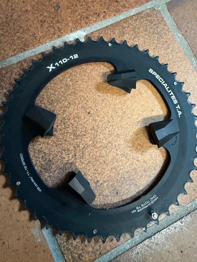 Spécialités T.A. X110-12 Kettingblad 48T (11/12-speed), Ophalen of Verzenden, Zo goed als nieuw, Derailleur of Ketting, Aluminium