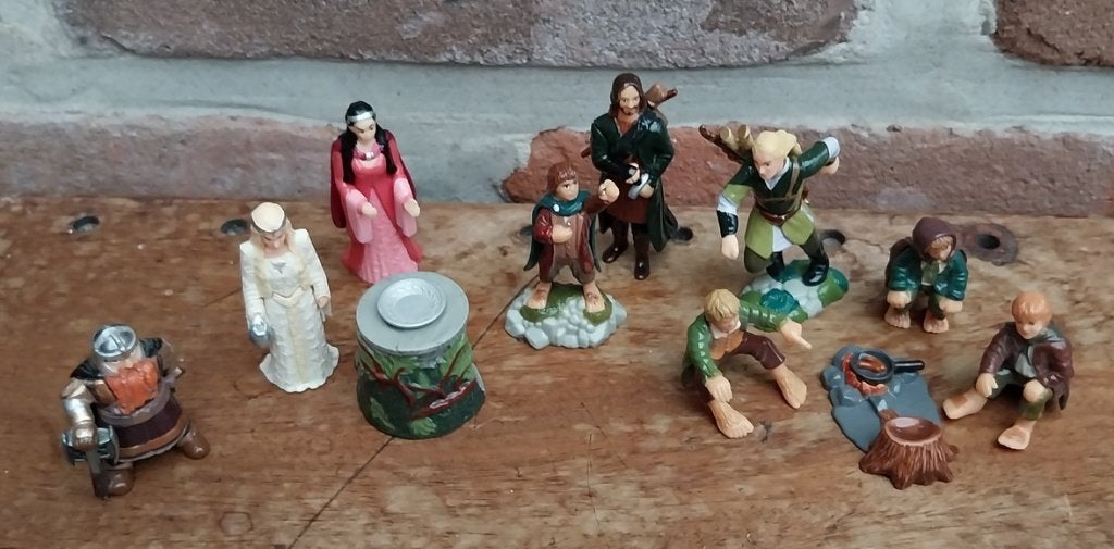 Vintage minifiguurtjes, The lord of the rings, Ophalen of Verzenden