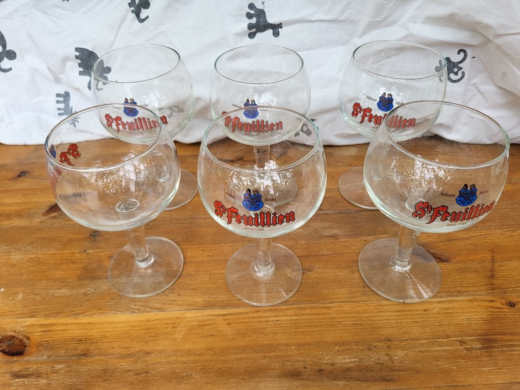 St. Feuillien glas 33cl, Collections, Verres & Petits Verres, Enlèvement, Utilisé, Verre à bière