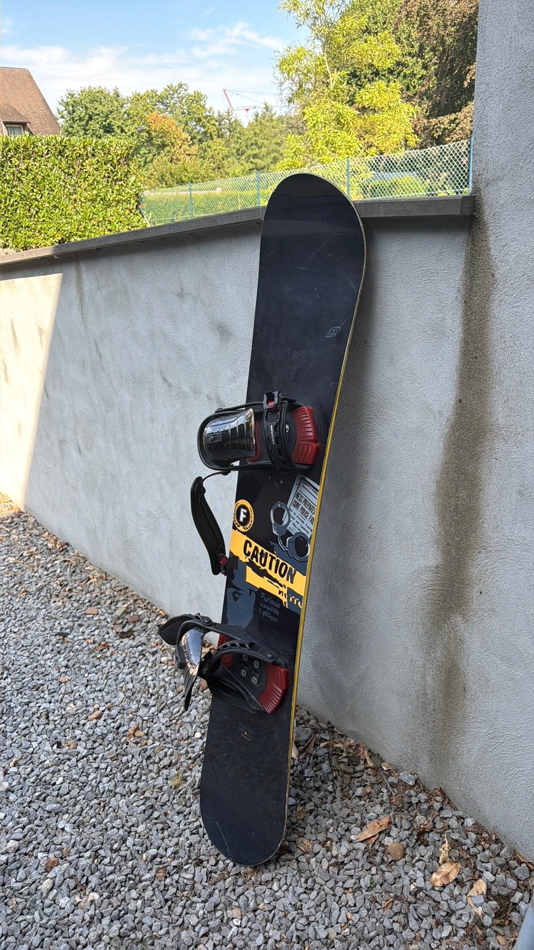 Snowboard met botten 46,5, Sport en Fitness, Snowboarden, Ophalen, Gebruikt, Bindingen