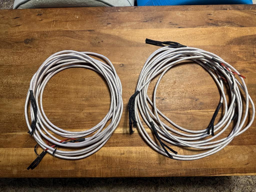 Wireworld Stream Luidsprekerkabels (meerdere lengtes), Ophalen of Verzenden, Gebruikt, Luidsprekerkabel
