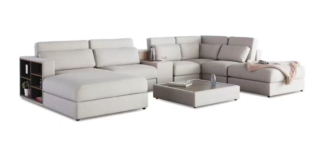 Luxe L hoek zetel, Ophalen, Nieuw, Kunststof, Modern