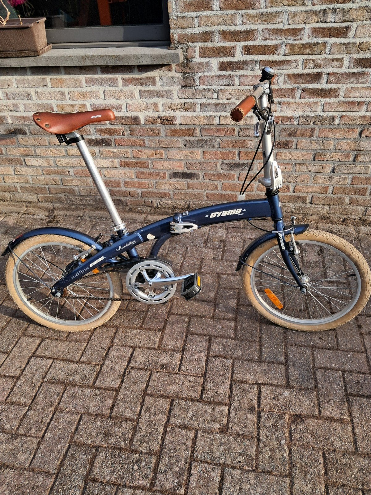 Plooifiets vouwfiets OYAMA Manhattan, Ophalen, Zo goed als nieuw, Totaal opvouwbaar
