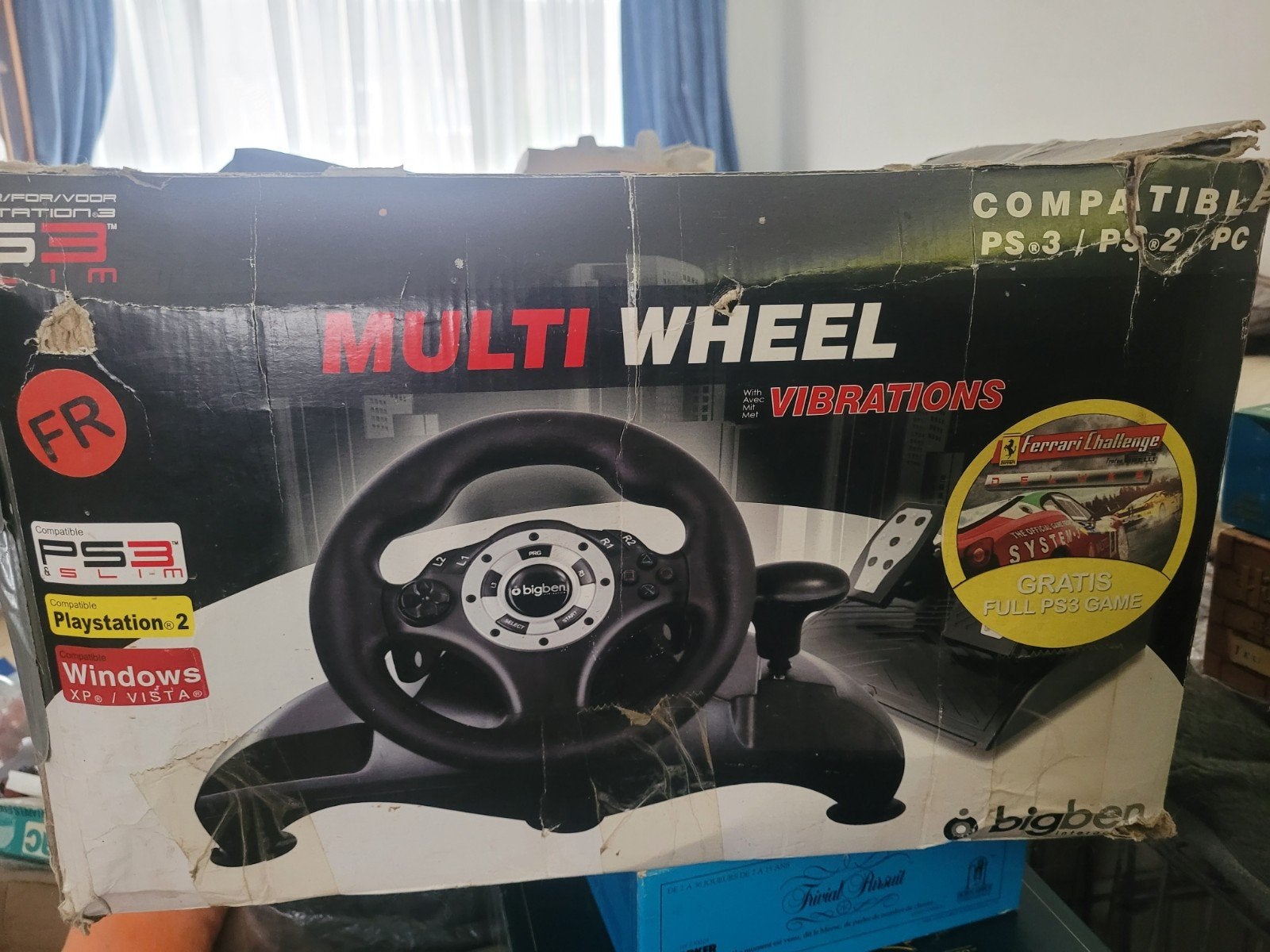 volant avec pédale pour ps2 - ps3 - pc. nieuw., Enlèvement