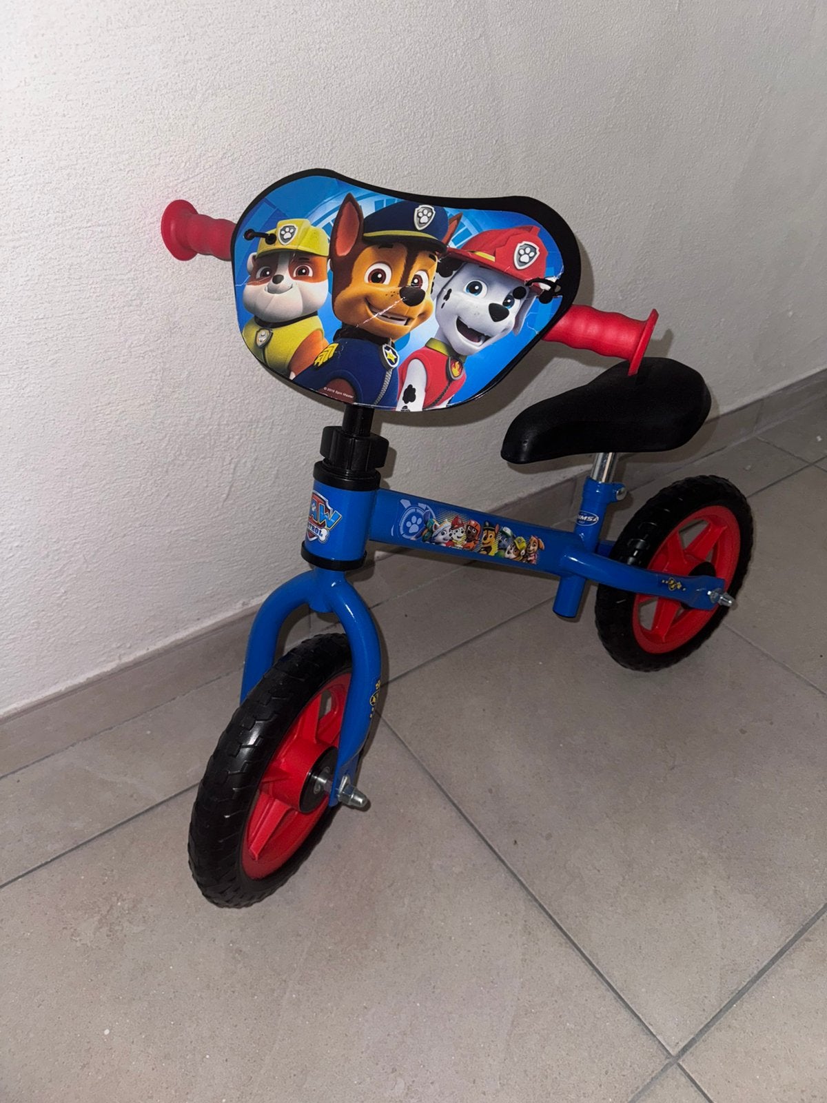 Kinderfiets zonder pedalen paw patrol, Ophalen, Zo goed als nieuw