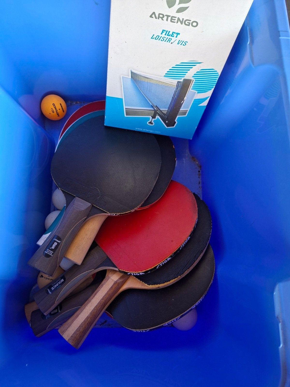 Pingpong gerief doos niet meegerekend, Ophalen