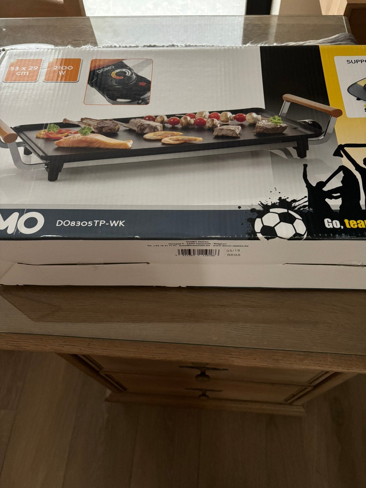 Domo Teppanyaki 53 x 29 als nieuw, Ophalen, Zo goed als nieuw